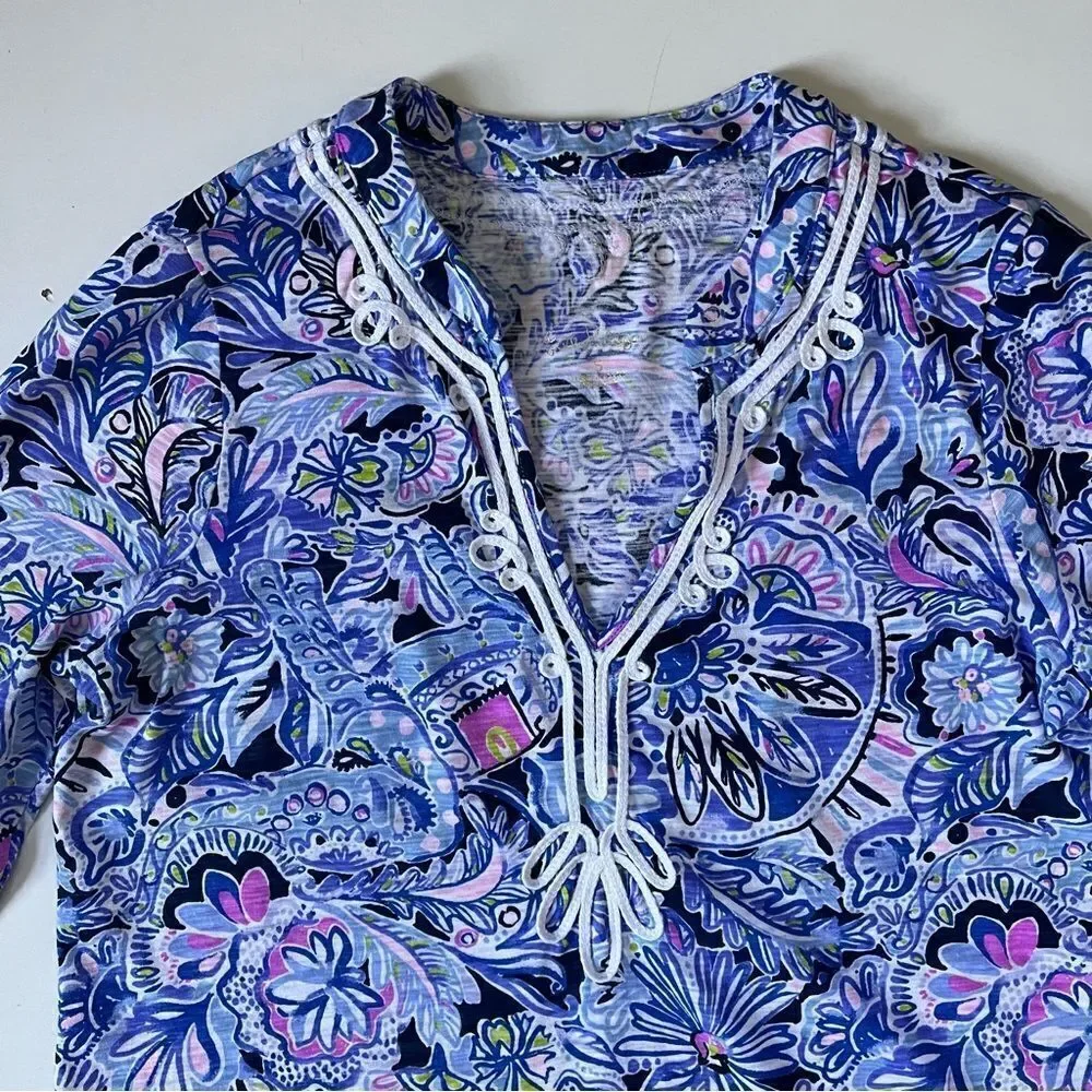 Lilly Pulitzer Kaia Knit Tunic Top Small - Picture 4 of 7